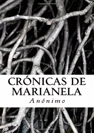 Read ebook [PDF] Crónicas de Marianela (Spanish Edition)