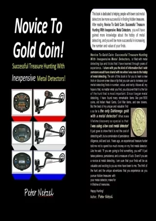 PDF_ Novice To Gold Coin: Successful Treasure Hunting With Inexpensive Metal Detectors!