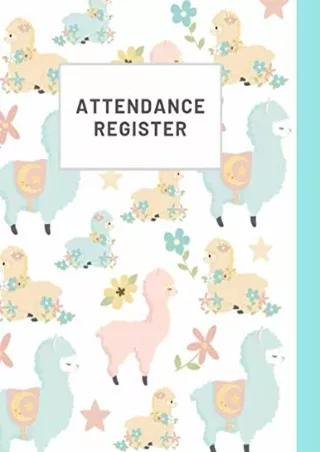 $PDF$/READ/DOWNLOAD Attendance register: Attendance list for 36 persons 120 pages I