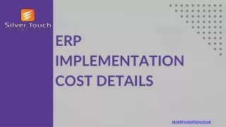 ERP implementation Cost Details for the UK