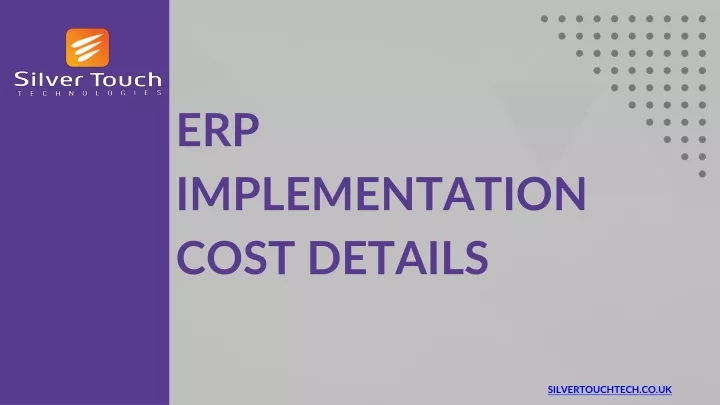 erp implementation cost details