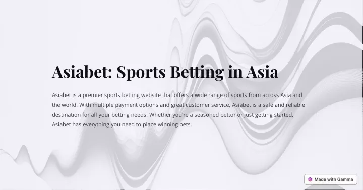 asiabet sports betting in asia