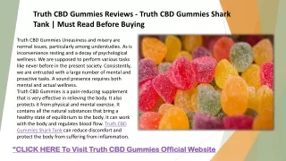 Truth CBD Gummies