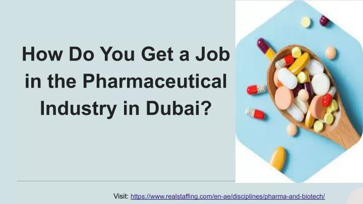 how do you get a job in the pharmaceutical