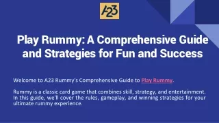 Play Rummy: A Comprehensive Guide and Strategies for Fun and Success
