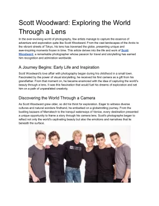 Scott Woodward_ Exploring the World Through a Lens