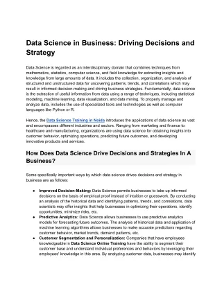 Blog_ Data Science in Business_ Driving Decisions and Strategy - Google Docs