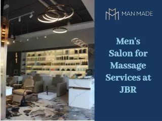 Men's Salon for Massage Services at JBR