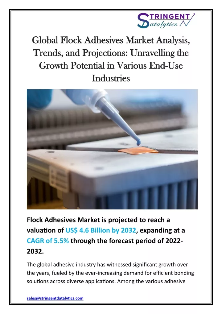 global flock adhesives market analysis global
