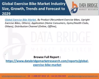 global exercise bike market industry size growth