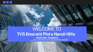 TVS Emerald Plots Nandi Hills