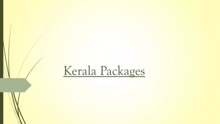 kerala packages