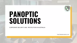 A Reliable Corporate Security in Australia - Panoptic Solutions