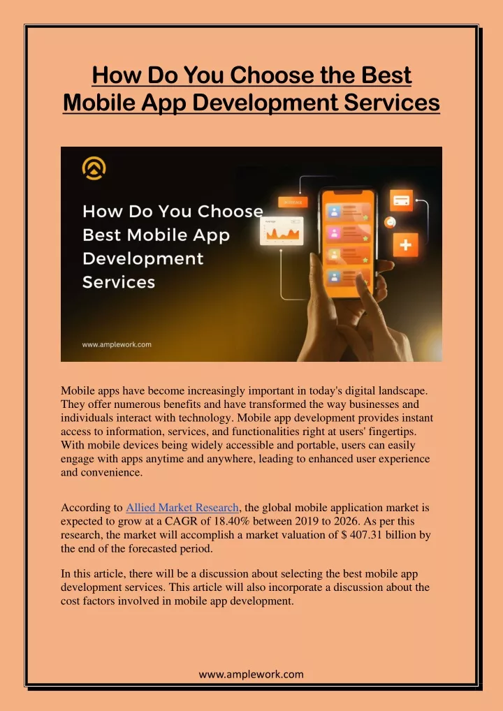 how do you choose the best mobile app development