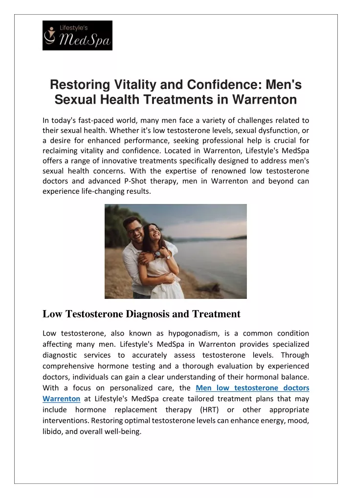 restoring vitality and confidence men s sexual