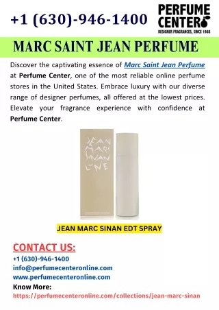 Marc Saint Jean Perfume