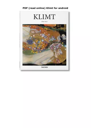 PDF (read online) Klimt for android