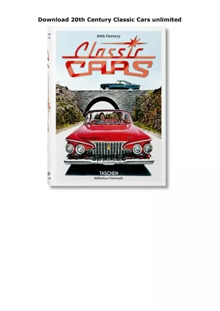 Download 20th Century Classic Cars unlimited