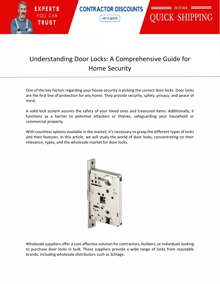 understanding door locks a comprehensive guide