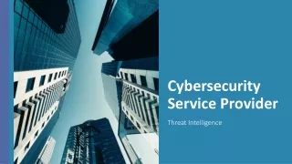 cybersecurity service provider