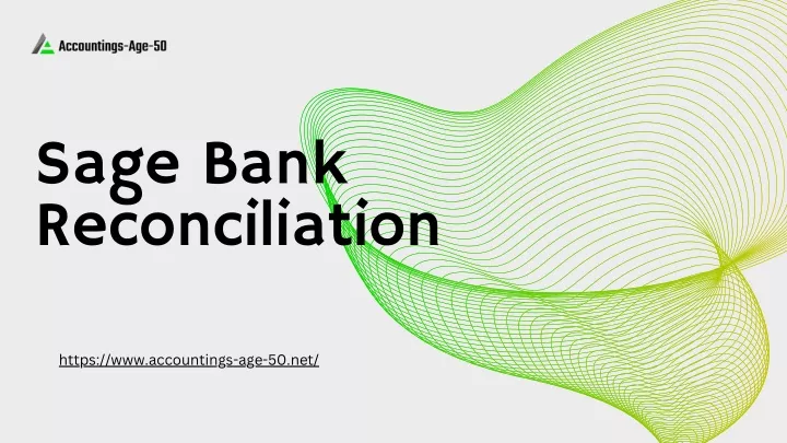sage bank reconciliation