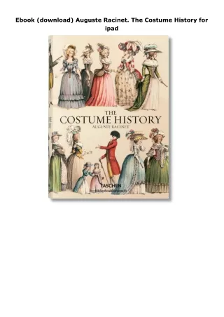 Ebook (download) Auguste Racinet. The Costume History for ipad