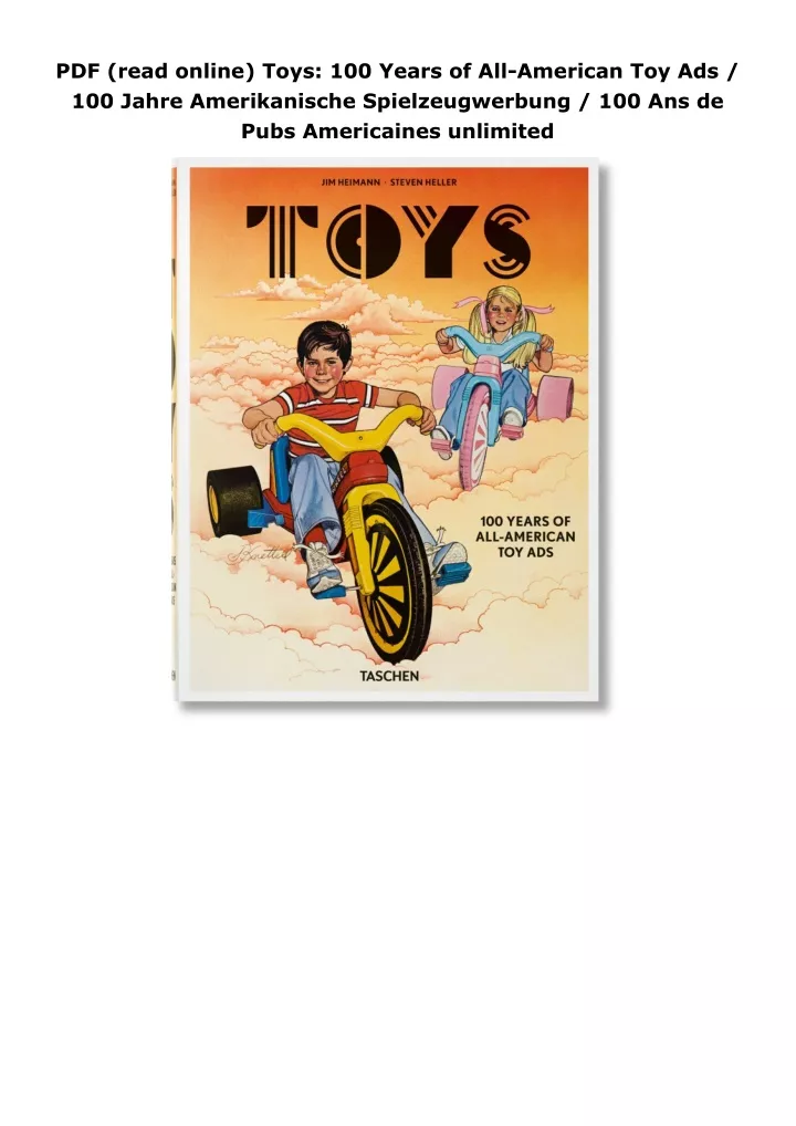 pdf read online toys 100 years of all american