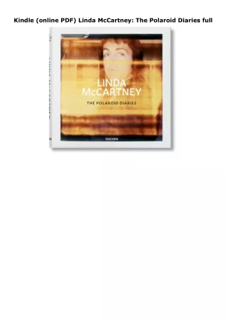 Kindle (online PDF) Linda McCartney: The Polaroid Diaries full