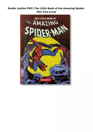 Kindle (online PDF) The Little Book of the Amazing Spider-Man free acces
