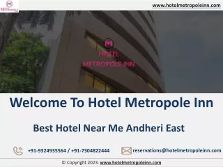 Andheri East Hotels Name