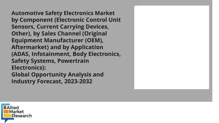 automotive safety electronics market by component