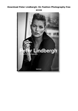 Download Peter Lindbergh: On Fashion Photography free acces