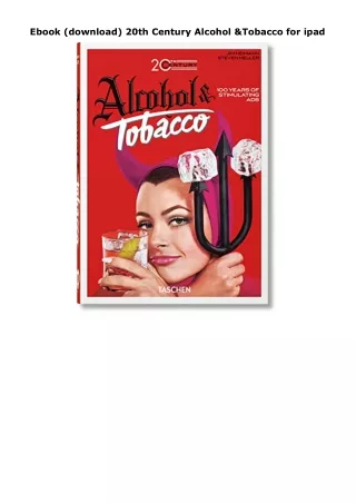Ebook (download) 20th Century Alcohol & Tobacco for ipad