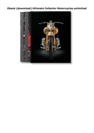 Ebook (download) Ultimate Collector Motorcycles unlimited