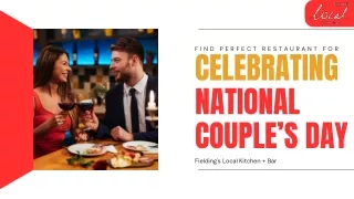 Perfect Restaurant for National Couple’s Day