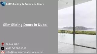 Slim Sliding Doors in Dubai | BMTSautomaticdoor | Best Slim Sliding Doors