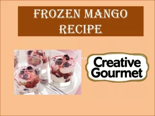 frozen mango recipe