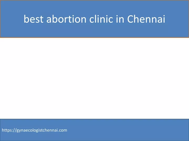 best abortion clinic in chennai