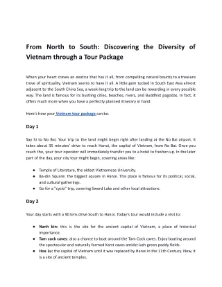 From North to South Discovering the Diversity of Vietnam Through a Tour Package.docx (1)