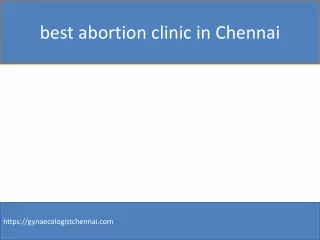 best abortion clinic in Chennai