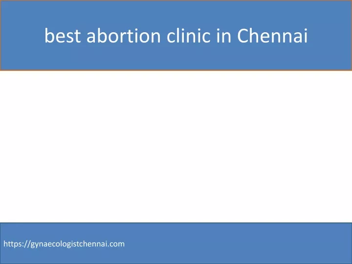 best abortion clinic in chennai