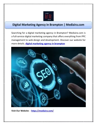 Digital Marketing Agency in Brampton | Mediaira.com