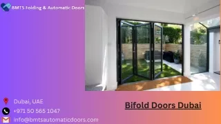 Bifold Doors Dubai | BMTS Automatic Doors | Best Bifold Doors in Dubai
