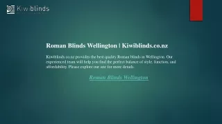 Roman Blinds Wellington  Kiwiblinds.co.nz