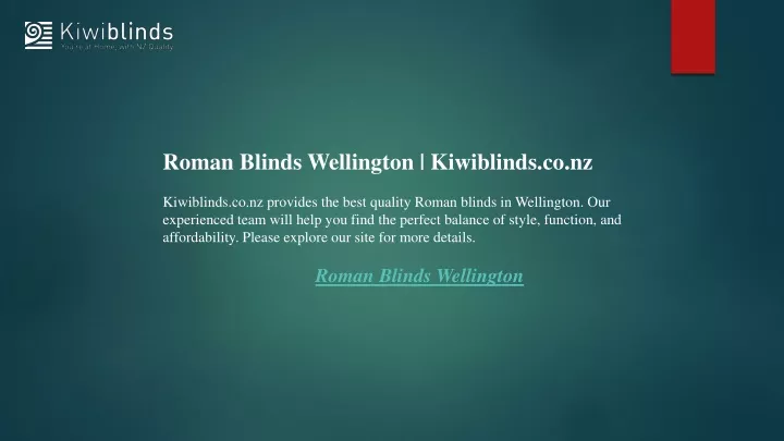 roman blinds wellington kiwiblinds