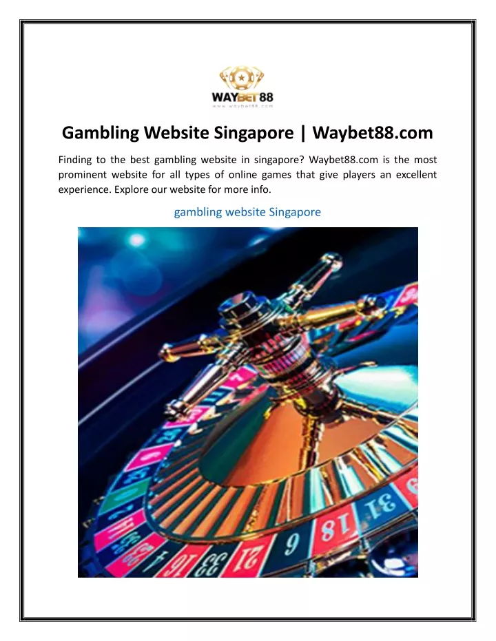 gambling website singapore waybet88 com