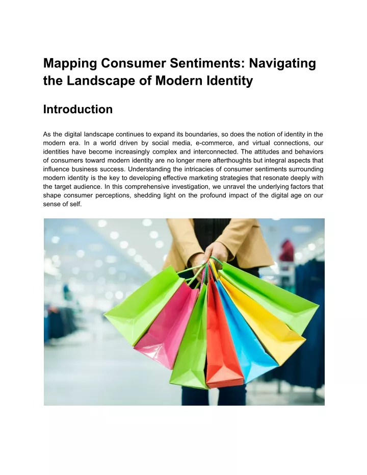 mapping consumer sentiments navigating