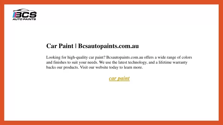 car paint bcsautopaints com au looking for high