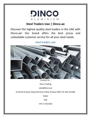 Steel Traders Uae Dinco.ae