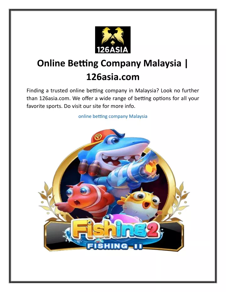 online betting company malaysia 126asia com